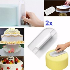 1x Cake Smoother Scraper Decorating Icing Fondant Edge Polisher Cheese Baking UK