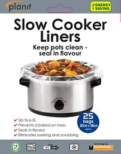 Slow cooker Liners -keep slow cookers & crock pots clean- Great Value Pack of 25