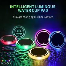 2X RGB Car LED Cup Holder