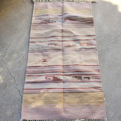 Vtg mexican saddle blanket - mexican,