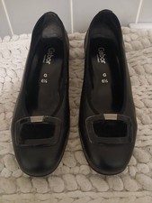 GABOR COMFORT COURT BLACK SHOES SZ 6.5 G
