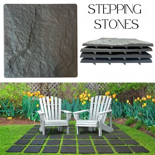 Stepping stone garden walkway - stone,