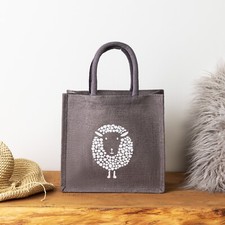 Jute Hessian Lunch / Gift Grey