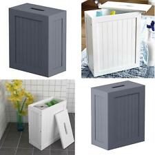 Wooden Slimline Shaker Unit Multi purpose Bathroom Toilet Roll Storage Tidy Box