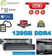 Dell PowerEdge R730xd 28CORE Server 2x Xeon E5-2680v4 2.40Ghz 128GB DDR4  1.92TB