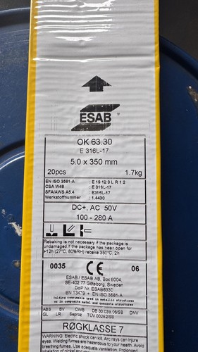 Esab stainless steel - 63.30,