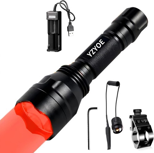 Rechargeable red led hunting - rechargeable,