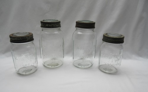 Vintage glass kilner - 4,