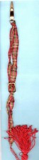 Metal Bookmark Fabric Blue Red Green Striped Scottish Tartan Fabric Scotland 