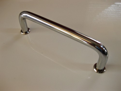 Polished chrome handle 120mm - chrome, d