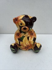 Floral Parade By Tina Wagstaff Decorative Ceramic Bear 