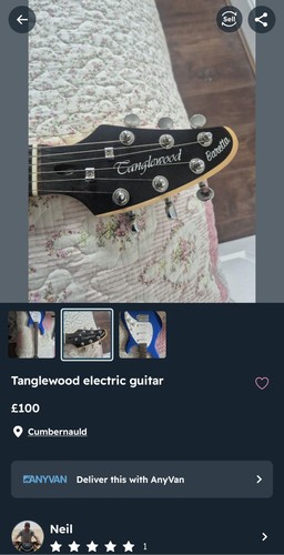 Tanglewood electric guitar - tanglewood,