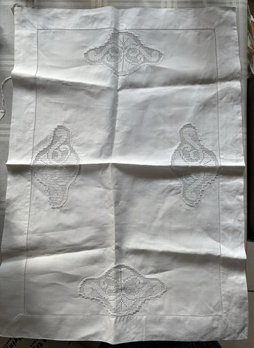 White rectangular tablecloth - white,