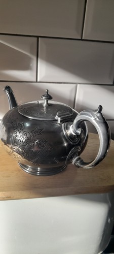 Vintage pewter teapot - vintage,
