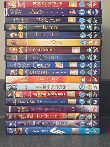 Disney classic 18x dvd bundle - disney,