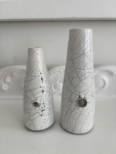 Two Beautiful studio pottery Raku Vases Phil Lyddon