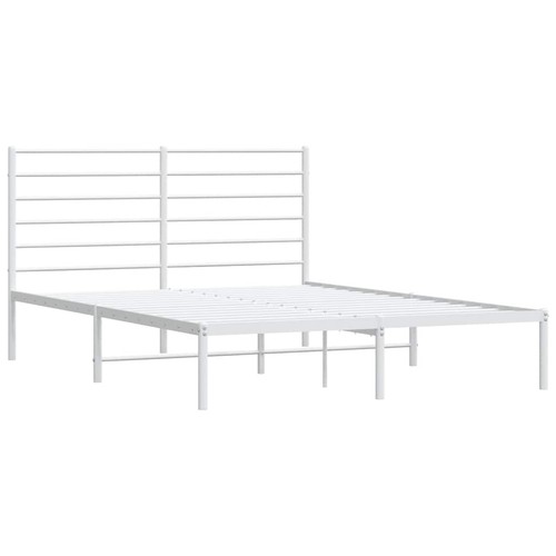 Metal bed frame with headboard - metal,
