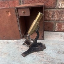 Antique monocular brass