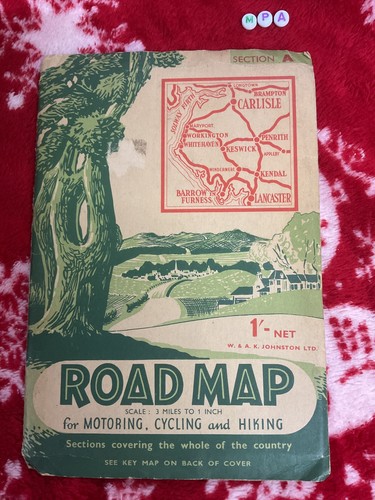 Antique scarce map johnston - antique,