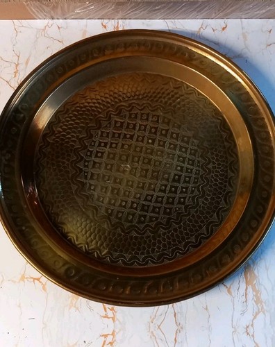 Vintage brass moroccan etched - vintage,