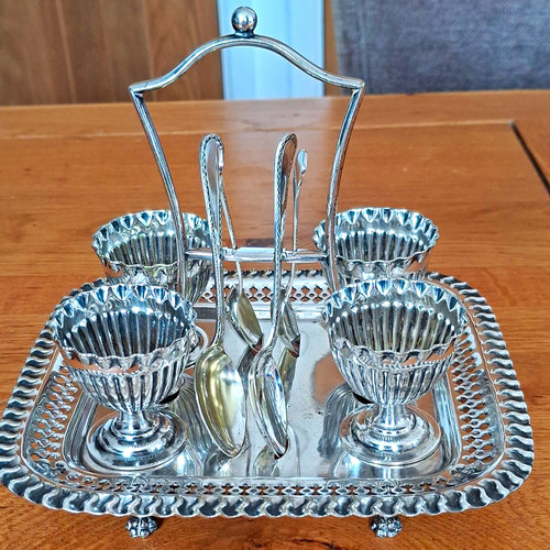 Vinage silver plated egg - 4,