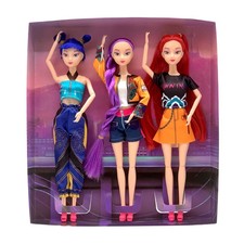 3PC/1pc Cosplay Kpop Demon Hunters Dolls Moveable Joint Collectible Figure Toy