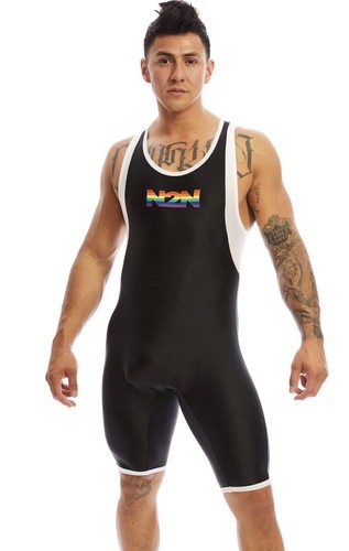 Mens n2n spandex - mens, shiny