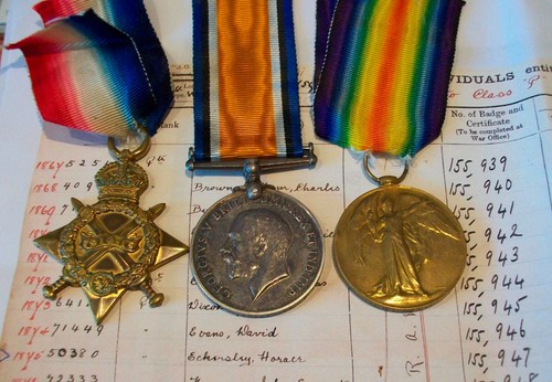 Ww1 1915 star trio - 1915,