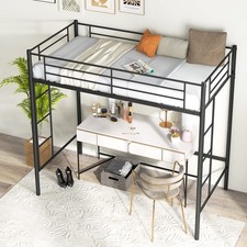 Metal Loft Bed Frame with