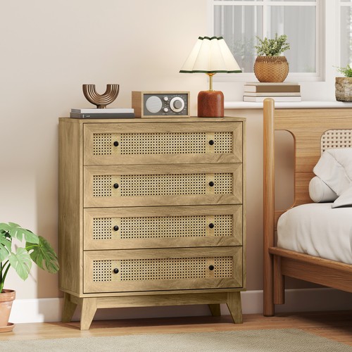 Rattan chest drawers - of,