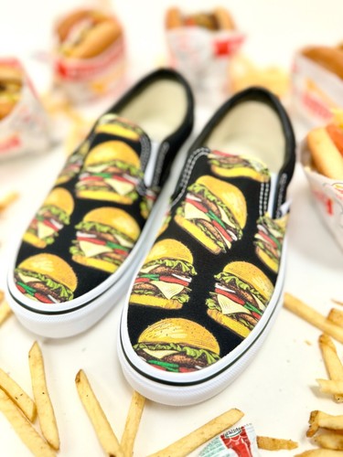 Cheeseburger slip vans - cheeseburger, on