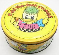 Vintage 1989 CBBC Edd The Duck Cookie Biscuit Tin
