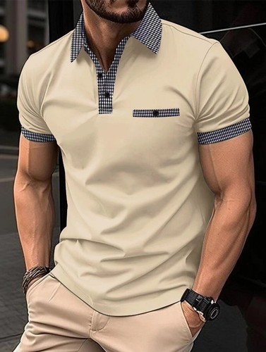 Mens stripe polo - stripe, t