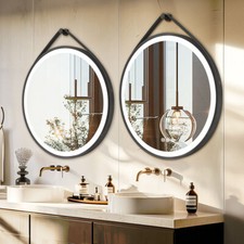 XL Round LED Bathroom Mirror