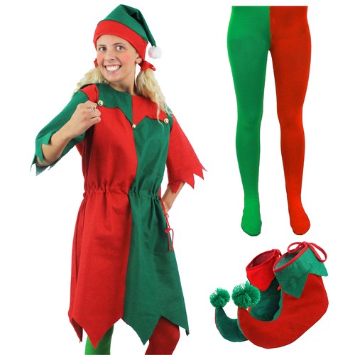 Ladies elf costume - ladies, christmas