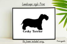 CESKY TERRIER DOG PET A4