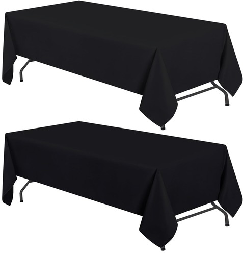 Wealuxe black table cloths for - wealuxe,