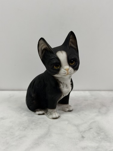 Black white cat - black,