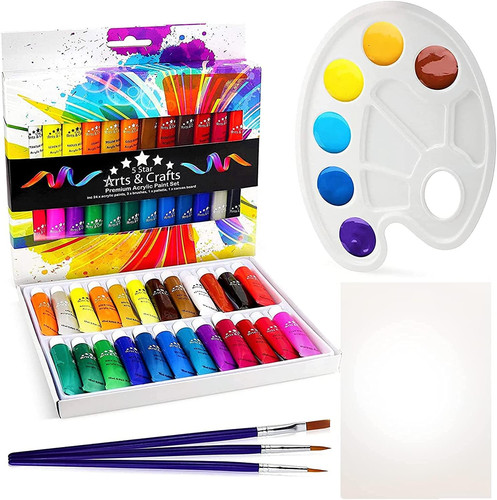 Acrylic paint set colors - acrylic, +