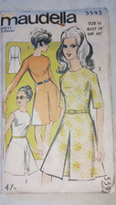 Maudella 5593 Dress Sewing Pattern Original  1960-80's . Free P&P New old stock