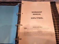 Honda XRV750L Africa twin factory workshop manual  89 on