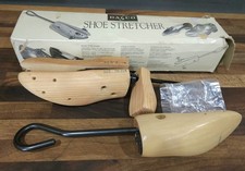 Vintage Dasco Two-Way Wood Shoe Stretcher Men's Size 7d-11a & Wooden Shoe Tree