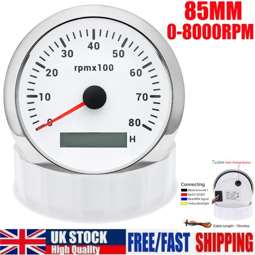 85mm waterproof tachometer - 85mm,