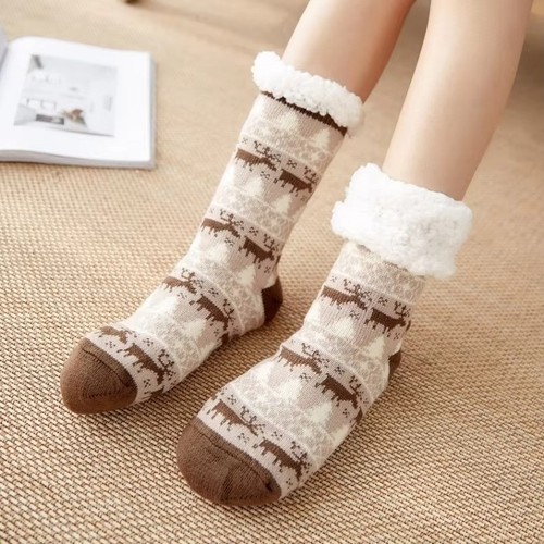 Women men slipper - winter, socks