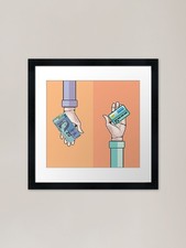 Money Exchange Framed Art