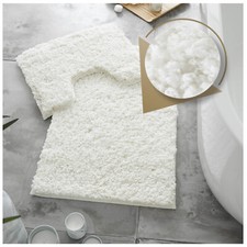 2Pcs Bath Mat Set Pedestal Non