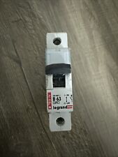 Legrand Tenby, 63a sp type B mcb, circuit breaker 03276
