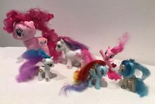 My Little Pony Bundle TY Beanie Sparkle Pinkie Pie Soft Toy & 5 My Little Ponies