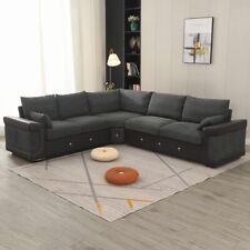 2/3 Seater Deep Seat Sofa Settee Lounge Chaise Living Room Office Furniture