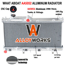 2 Rows Aluminum Radiator For